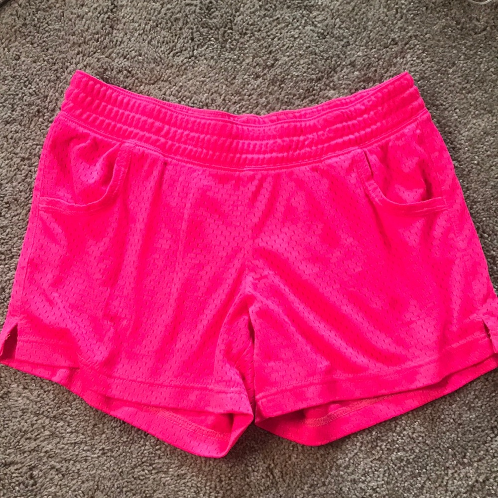 hot pink shorts